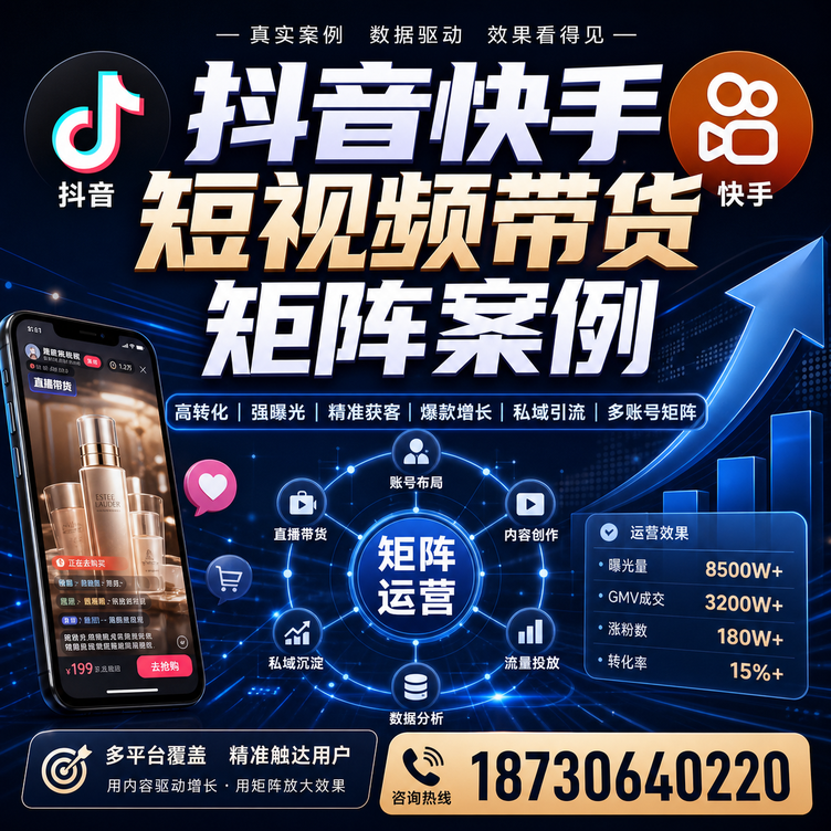 贵阳短视频带货团队多平台矩阵自动分发案例